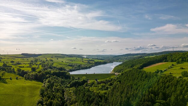 Amazing aerial view footage taken in Yorkshire with a drone