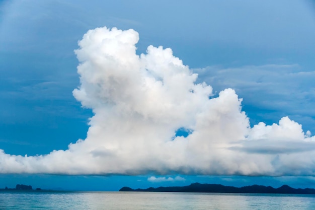 Amazing beautiful view of the sea and clouds