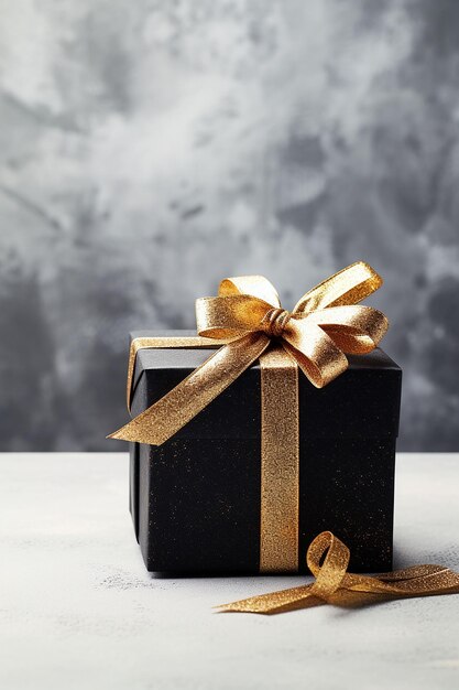 Amazing christmas gift boxes birthday giftboxes Joyful celebration new year in gold generated by AI