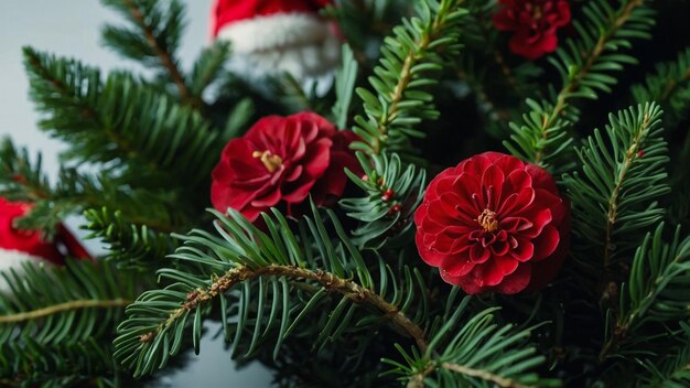 Amazing clay art red Poinsettia pot on white background beautiful flowerpot to celebrate christmas