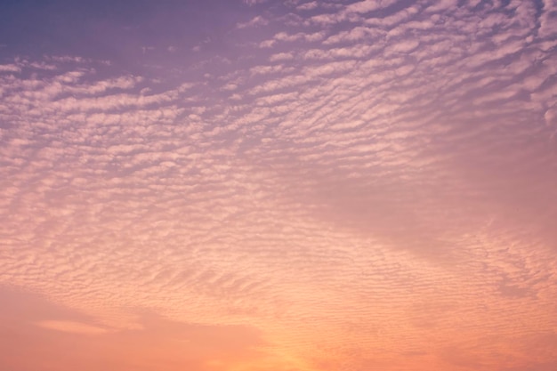 Amazing cloud formation in colourful sky during a monsoon sunrise morning