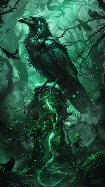 Amazing crow background for wallpaper