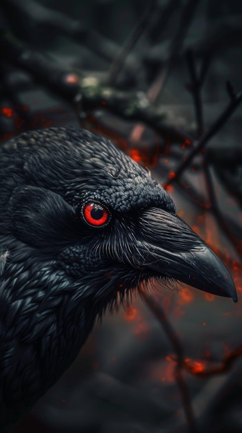 Amazing crow background for wallpaper