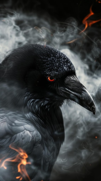 Amazing crow background for wallpaper