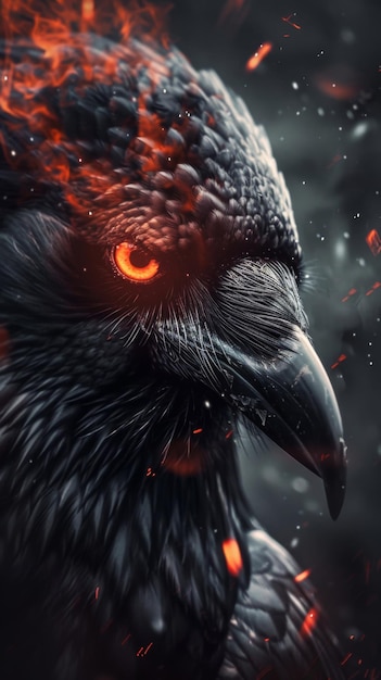 Amazing crow background for wallpaper