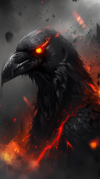 Amazing crow background for wallpaper