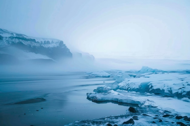 Photo amazing iceland nature seascape popular tourist attraction