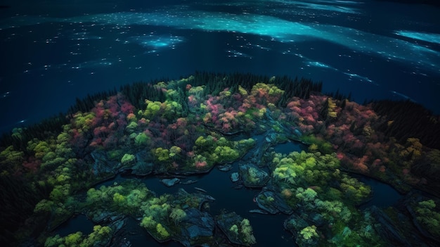 An amazing image of beautiful scenery generative AI