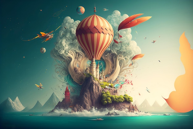 Amazing landing creative background design