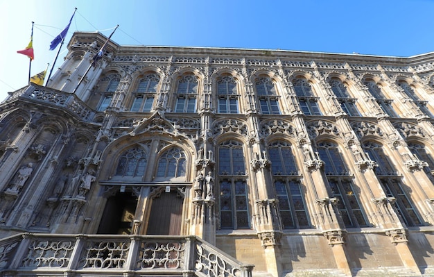 Amazing medieval building of City Hall in Ghent Belgium It is one of the most popular spot in the city