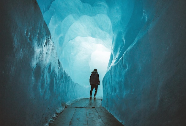 Amazing Nature Scenery Winter Ice Hotel Ice Cave Scenery