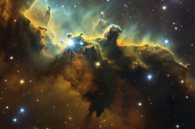 amazing nebula cloud background