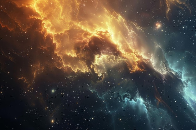 amazing nebula cloud background