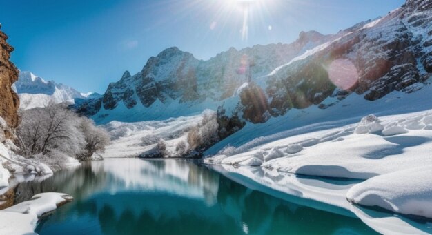 Amazing panorama Montain backgound Nature