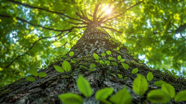 Photo amazing picture of trees which shows the creations of wonderful nature