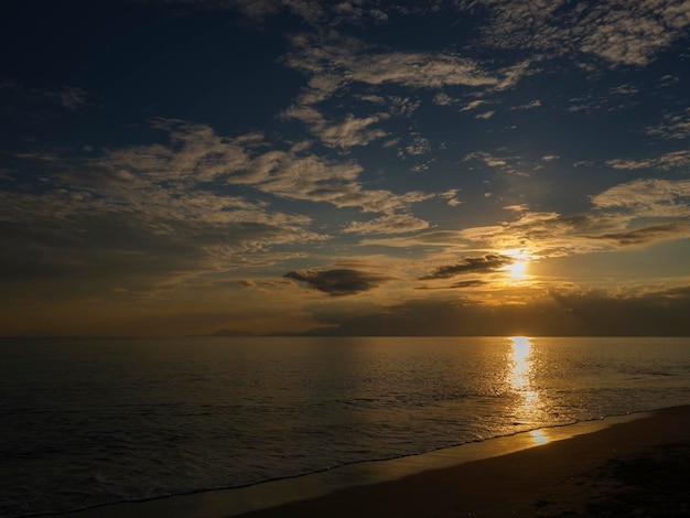 Amazing sea view at sunset