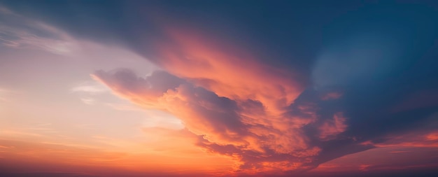 Amazing sunset sky with dramatic clouds captured in stunning photography