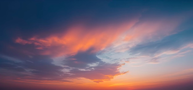 Amazing sunset sky with dramatic clouds captured in stunning photography