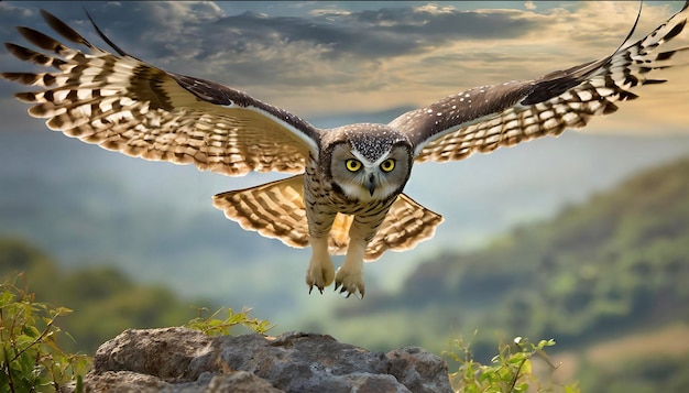 Amazing Wild Owl with Close Up Shots