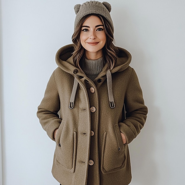 Photo amazon essentials duffle coat an affordable and stylish alternative with a similar classic design