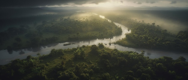 The Amazon Rainforest Green Paradise Generative AI