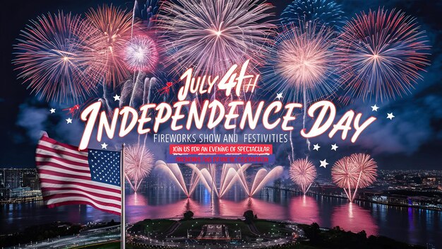 America celebrate 4th of July USA Independence Day banner background