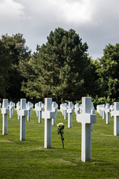 American cemetery of the second World War at the french region of Normandie.