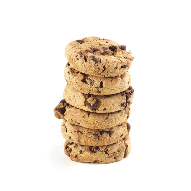 American Cookie Stack isolated on white