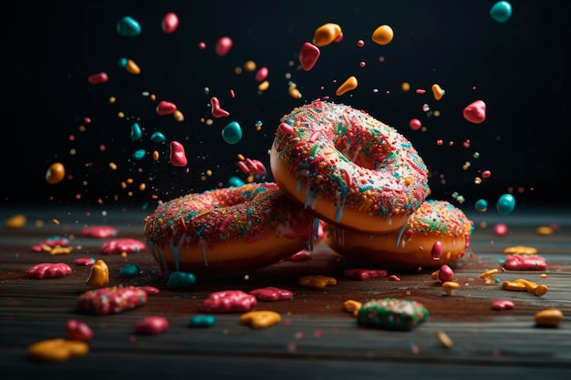 American donuts Generative AI