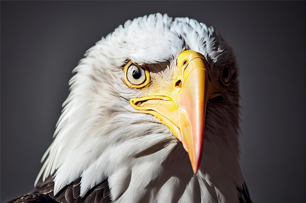 american eagle with american flag AI generative