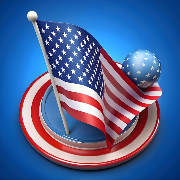 American flag background