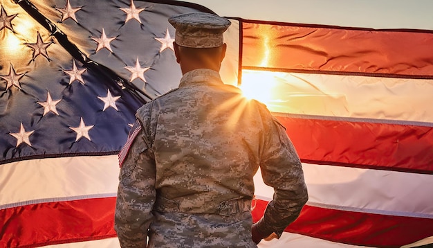 American Flag CloseUp for Memorial Day and 4th of July