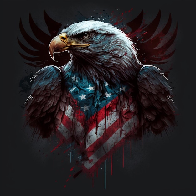 american Flag and eagle