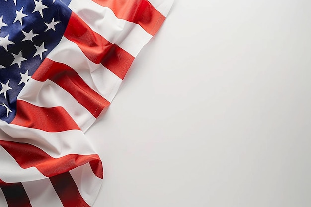 The american flag on a white background