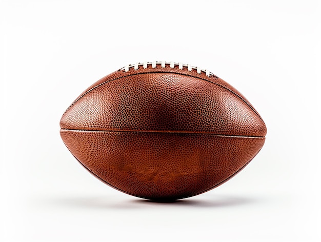 American football on white background