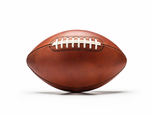 American football on white background