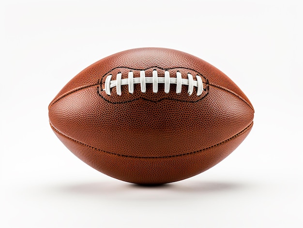 American football on white background