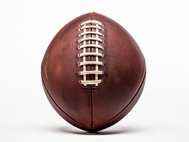 American football on white background