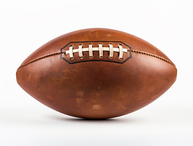 American football on white background