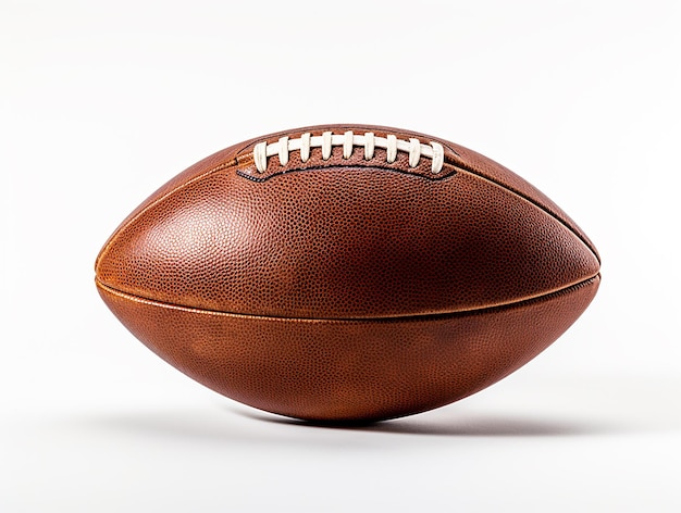 American football on white background