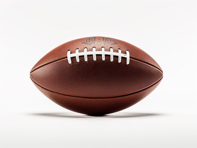 American football on white background