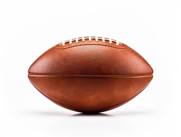 American football on white background