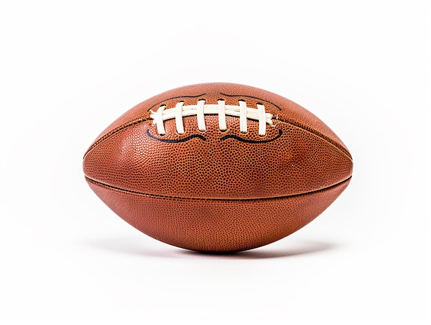 American football on white background