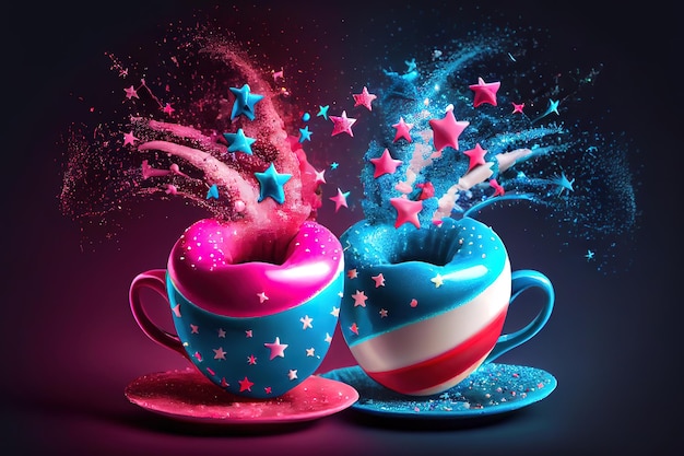 American independence day celebration patriotism and holidays concept Generative Ai