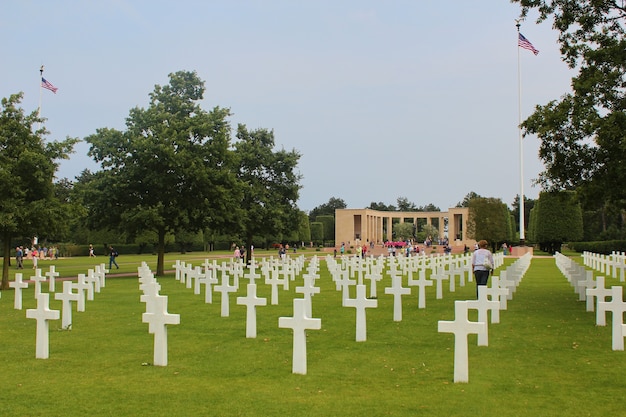 American military cemetery in Colleville