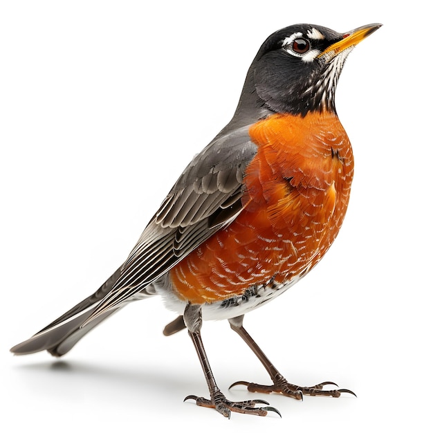 American robin bird isolated on white background stu 1719180916 3