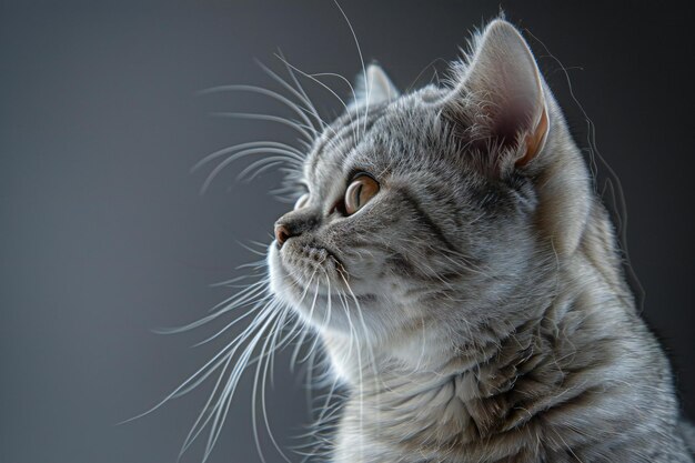 American shorthair cat closeup portrait high quality high resolution