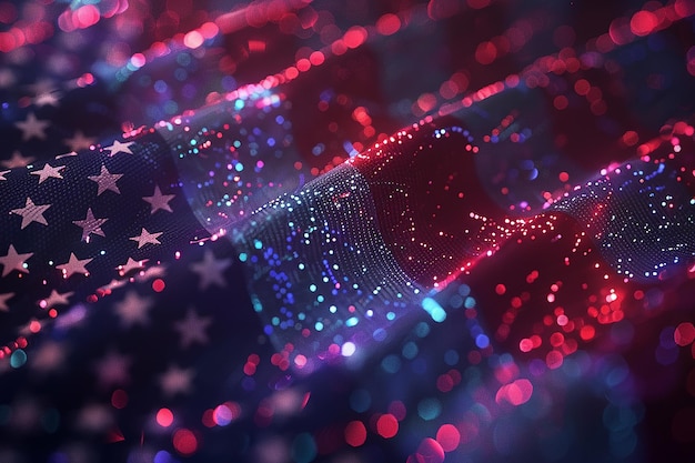 Photo americans flag background 3d to celebrate independence day