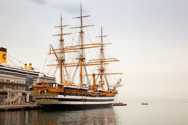 Amerigo Vespucci is a tall ship of Italy navy