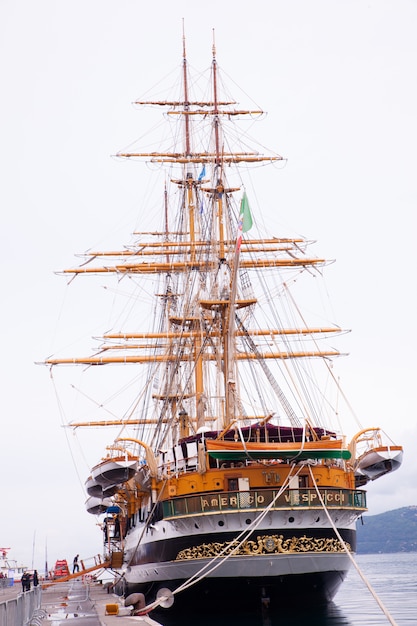 Amerigo Vespucci is a tall ship of Italy navy